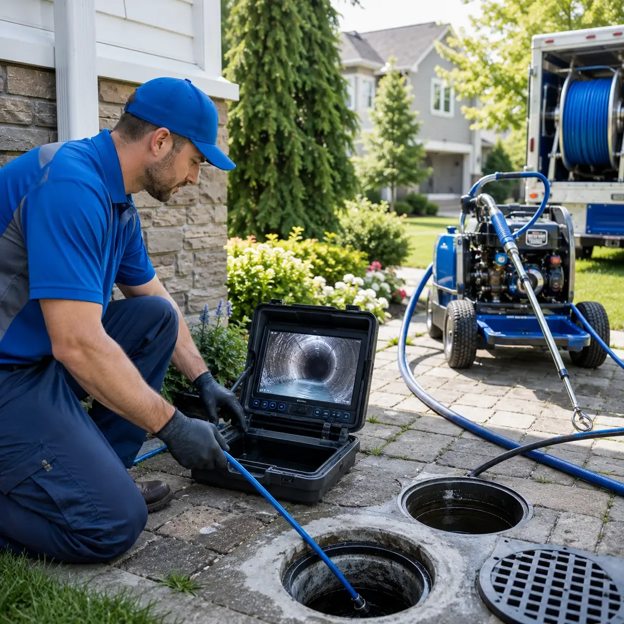 Outdoor drain cleaning professionals serving Bath, IL