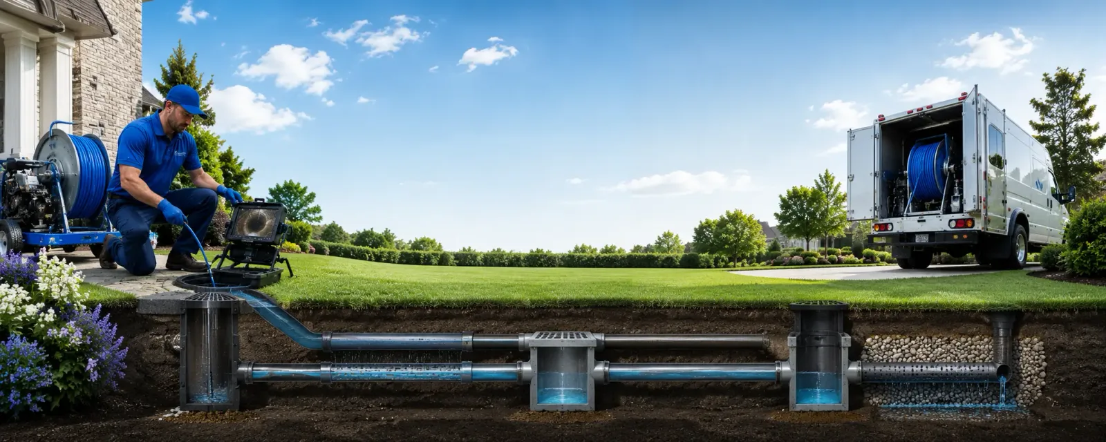 Outdoor drain cleaning information for Bath, IL